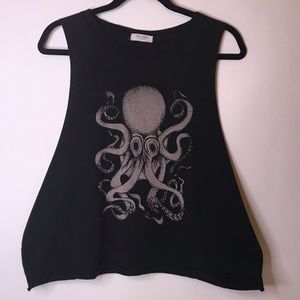 Octopus Cropped Tee, OS